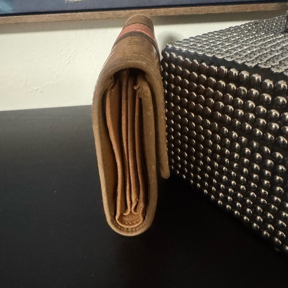 MCM Tan and Orange Leather Wallet - Picture 3 of 7